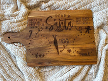 Load image into Gallery viewer, Dear Santa cookie tray cutting board-large | READY TO SHIP
