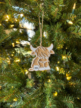 Load image into Gallery viewer, Highland Cow Christmas Ornament