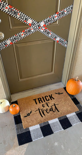 Trick or Treat | Halloween Doormat | Halloween Decor | Welcome Mat | Home Doormat | Fall Doormat