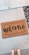 Load image into Gallery viewer, Welcome | Doormat | Front Porch Decor | Welcome Mat | Home Doormat