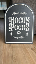 Load image into Gallery viewer, Hocus Pocus Co. Halloween Wood Sign