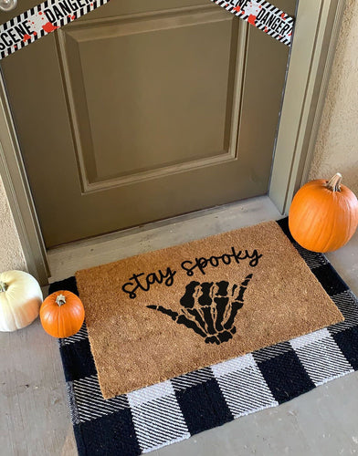Stay Spooky Halloween Doormat | Halloween Decor | Welcome Mat | Home Doormat | Fall Doormat