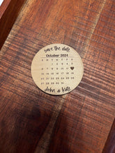 Load image into Gallery viewer, Save the date wood magnet | Wedding invitations | Personalized wedding magnet