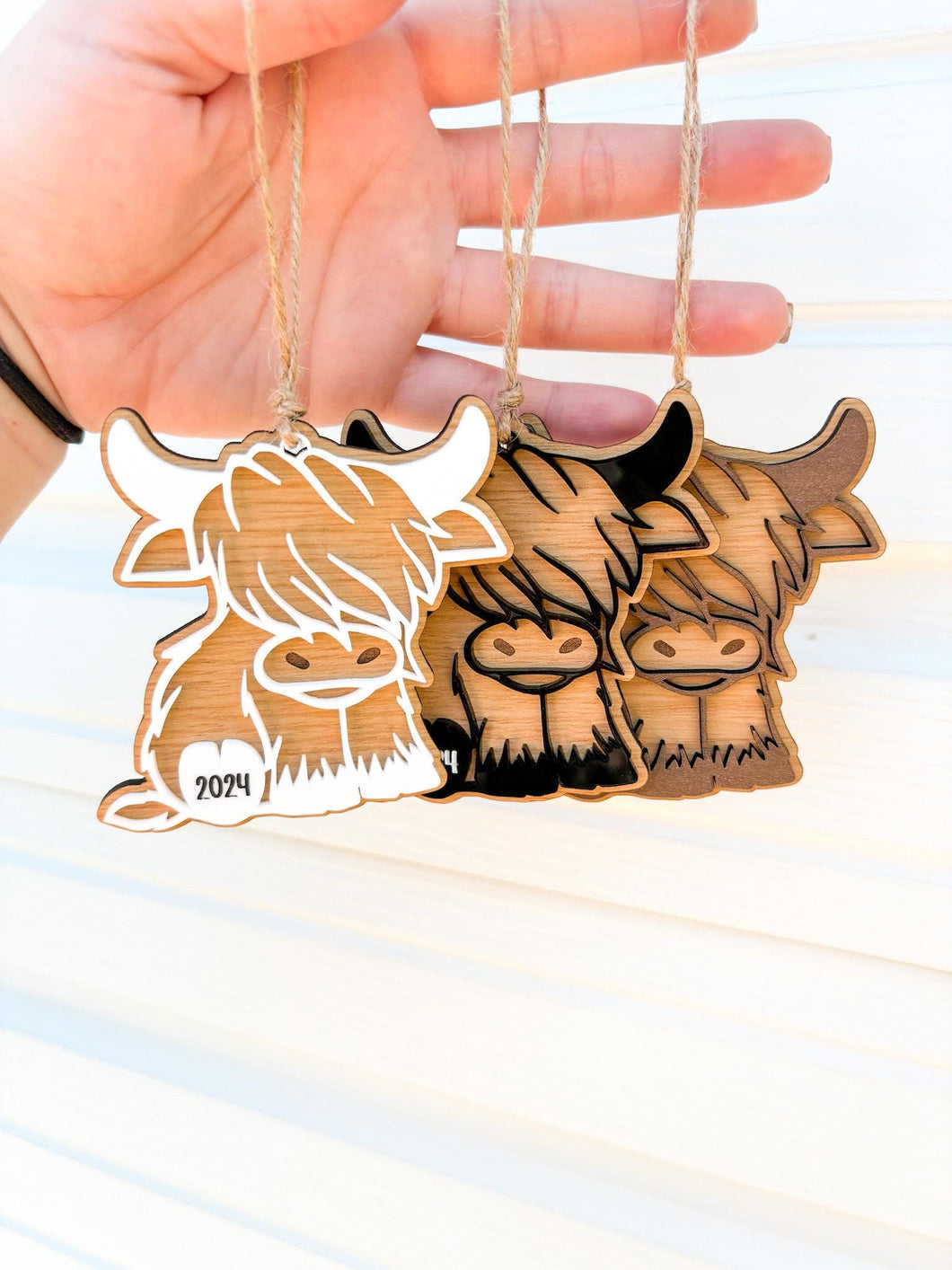 Highland Cow Christmas Ornament | custom gift