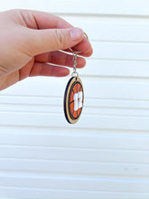 Load image into Gallery viewer, Sports number keychain | Sports team number keychain | kids backpack tags | Football Bag Tag | Basketball name tag | Sports team gifts