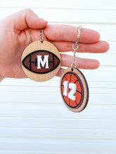Load image into Gallery viewer, Sports number keychain | Sports team number keychain | kids backpack tags | Football Bag Tag | Basketball name tag | Sports team gifts