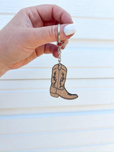 Load image into Gallery viewer, Cowboy boot keychain | acrylic | cowgirl boot keychain | southern style gift