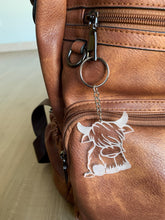 Load image into Gallery viewer, Highland cow keychain | acrylic | animal keychain