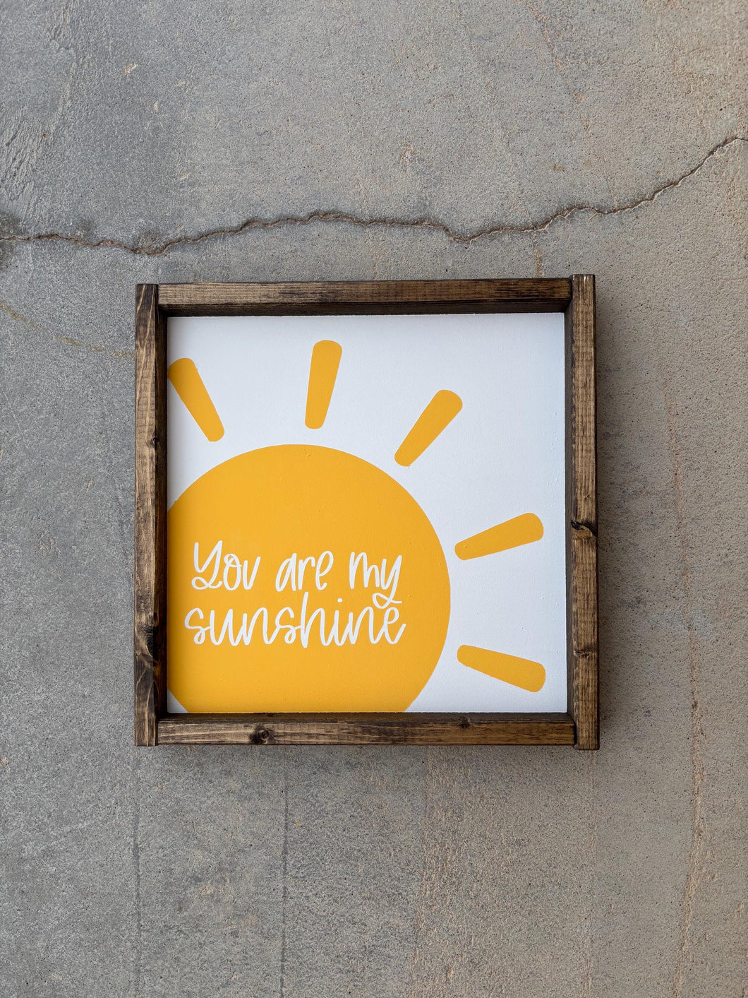 You are my sunshine | framed wood sign | Nursery wall sign | Kids room decor | Wall art