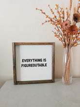 Load image into Gallery viewer, Everything is figureoutable | Office wall decor motivational quote