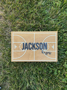 Personalized 3D name sign Basketball Court Sign – Custom Name Wall Decor for Boys’ Room | nursery room wall sign