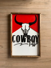 Load image into Gallery viewer, Cowboy killer  | Framed wood sign