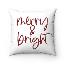 Load image into Gallery viewer, Merry and bright pillow