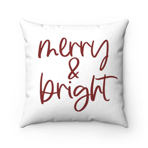 Merry and bright pillow
