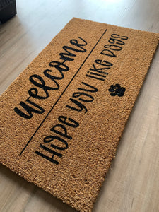 Welcome Hope you like dogs | Doormat